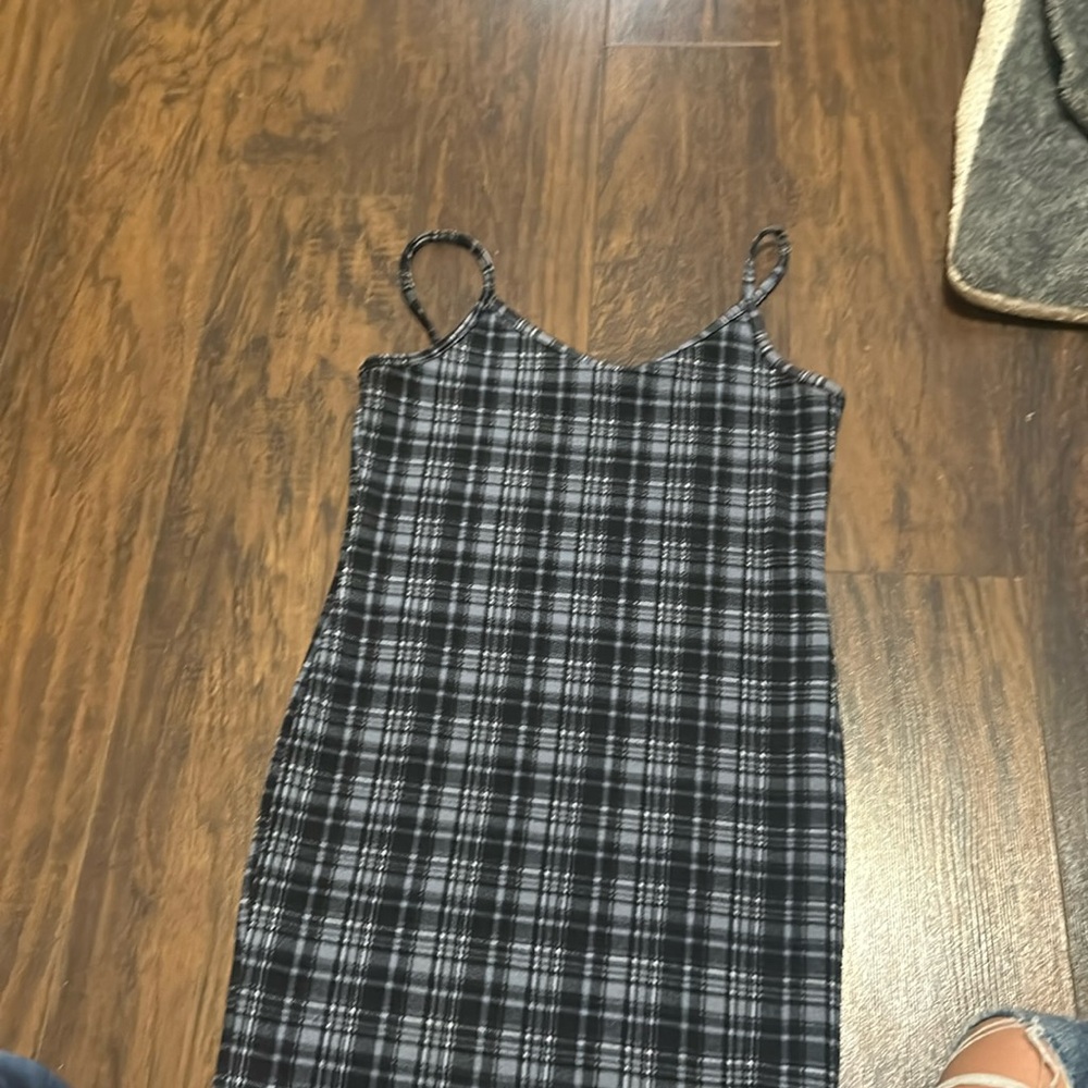 Plaid tight dress